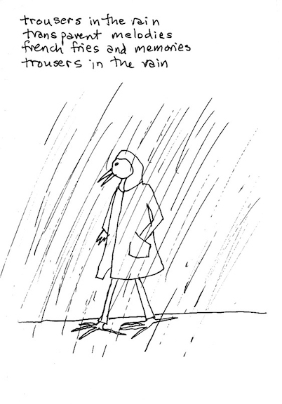 trousers in the rain